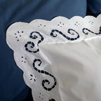 Διακοσμητική μαξιλαροθήκη με γέμιση Αιγαίον "The Κέντημα Project" 40X50 Ianthi